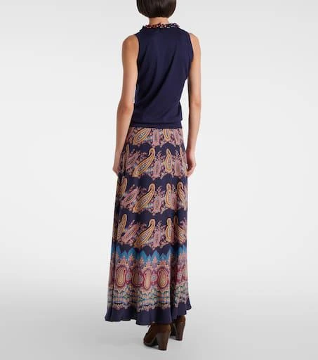 ETRO Embellished silk and cashmere top 3