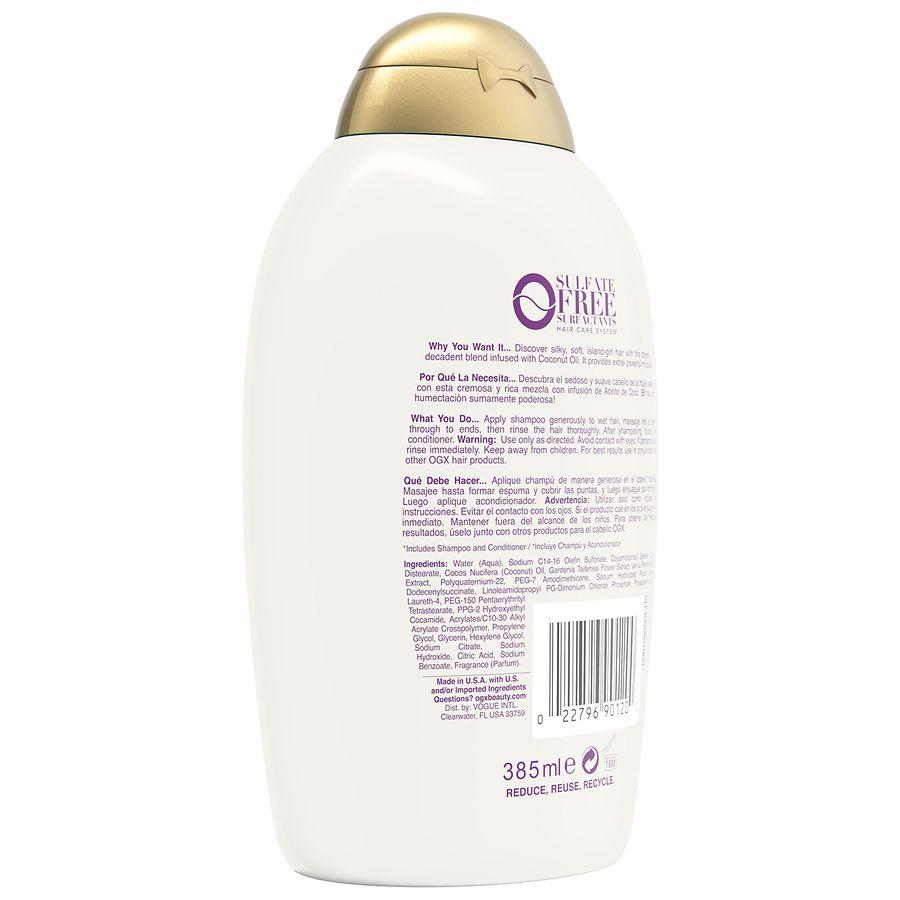 OGX Extra Strength Damage Remedy + Coconut Oil Shampoo Coconut Milk, Tangerine, & Warm Vanilla