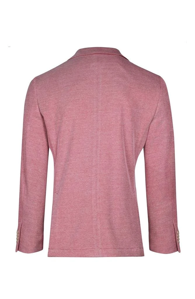 SAVILE ROW CO Notch Lapel Knit Blazer 5