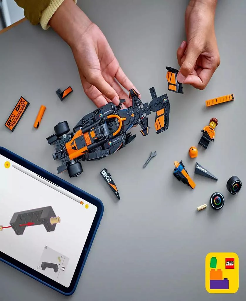 LEGO Speed Champions McLaren F1 Team MCL38 Race Car Toy Building Set 77251 6