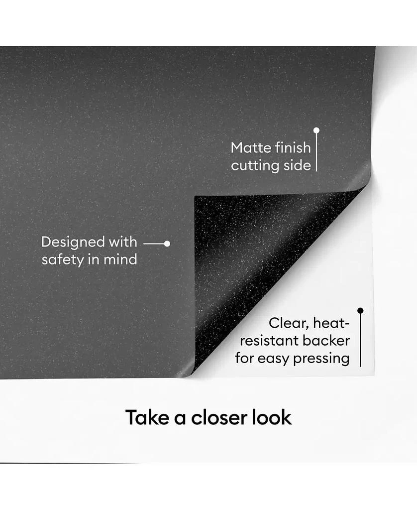 cricut Glitter Iron-On Craft Vinyl Sheets, 10 x 12 in, Multicolor, 6 Count 6