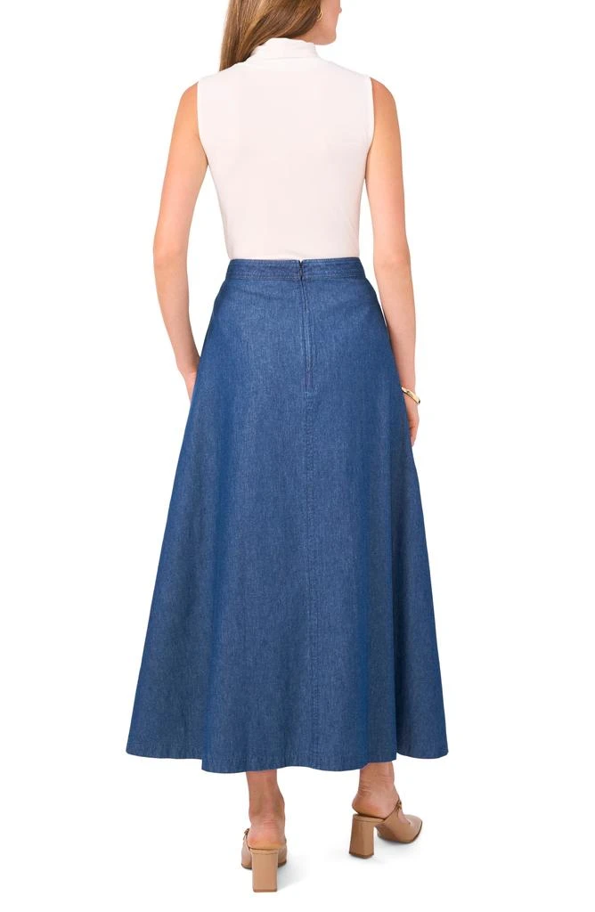 Vince Camuto Cotton Denim Midi Skirt 3