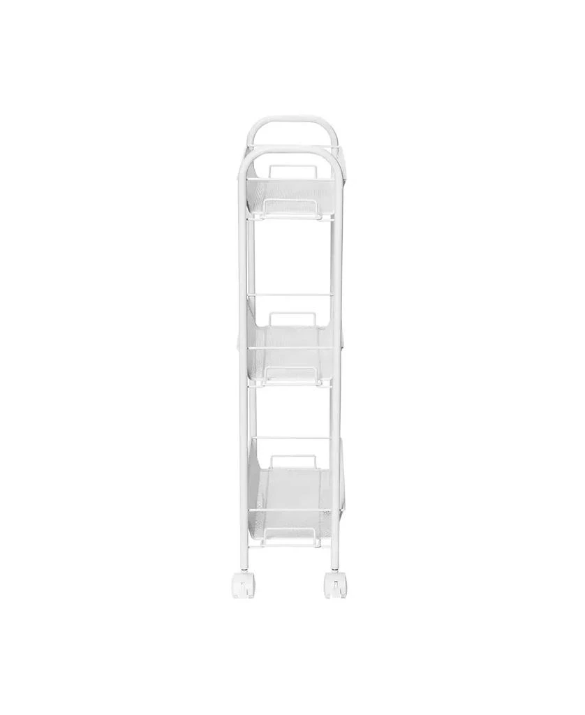 Honey Can Do 3-Tier Mesh Narrow Rolling Storage Cart 7