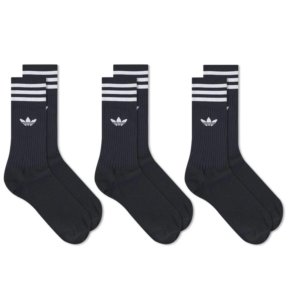 Adidas Adidas Solid Crew Sock - 3 Pack 1