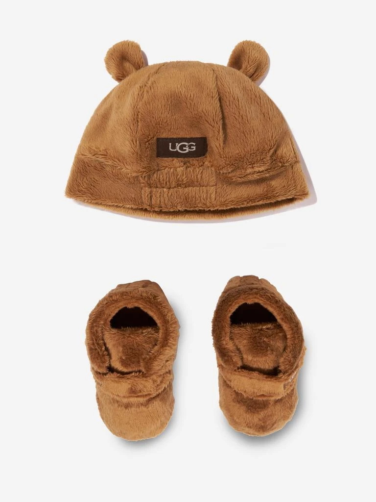 UGG UGG Baby Bixbee And Beanie Gift Set in Brown 7
