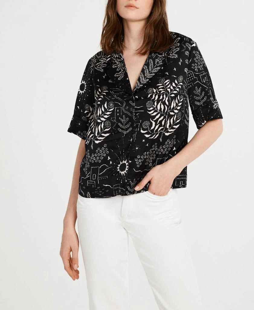 预计3周后发货 Claudie Pierlot Claudie Pierlot - Chemise Curiosity - Print Fonce 2