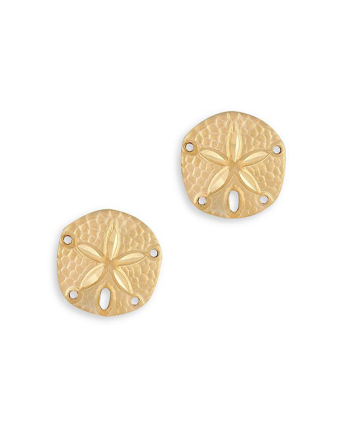 Bloomingdale's Sand Dollar Stud Earrings in 14K Yellow Gold