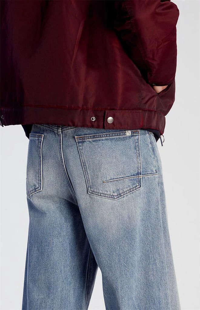 PacSun Light Wash Extreme Baggy Jeans 5
