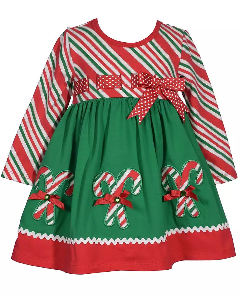 Bonnie Baby Baby Girls Long Sleeved Knit Dress