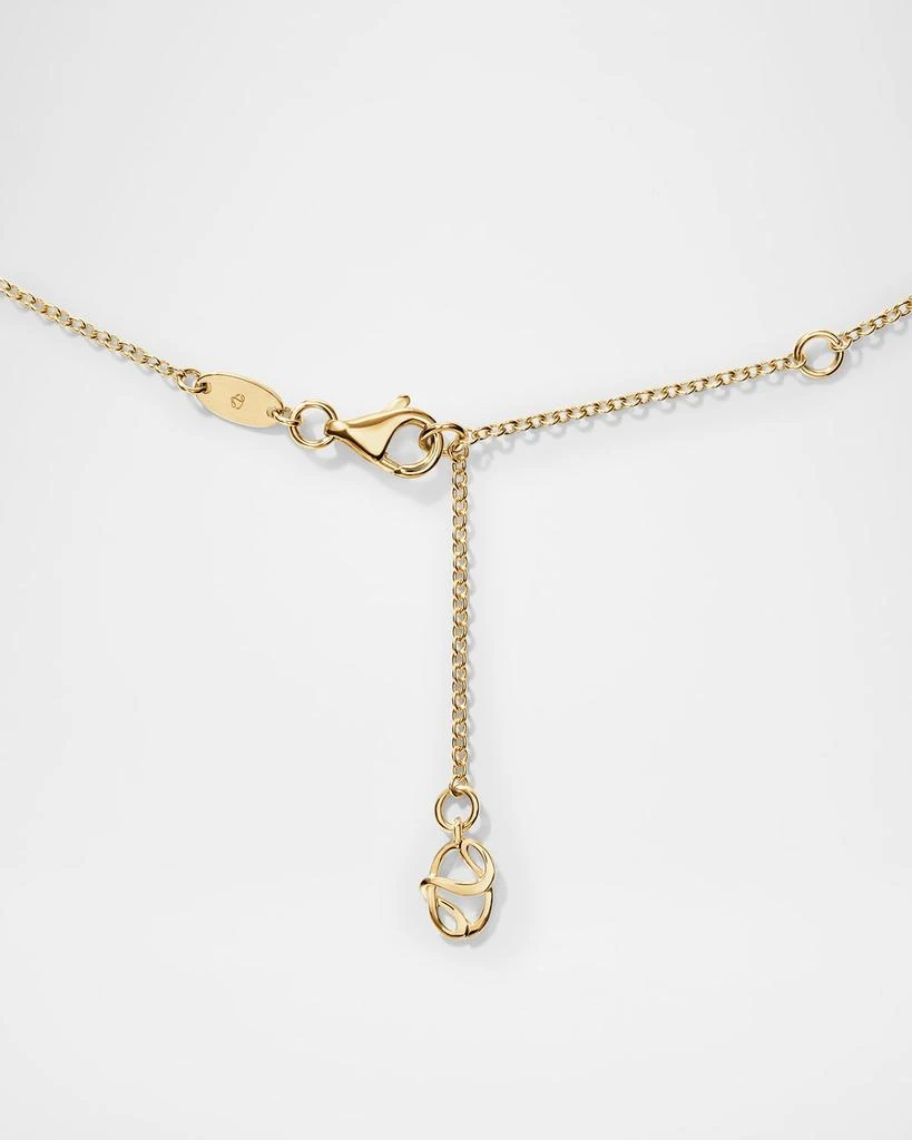 Hearts On Fire Barre 18K Yellow Gold Pave Floating Diamond Pendant Necklace 3