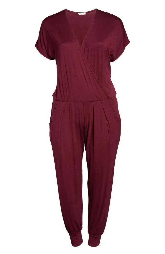 Loveappella Short Sleeve Wrap Top Jumpsuit 6