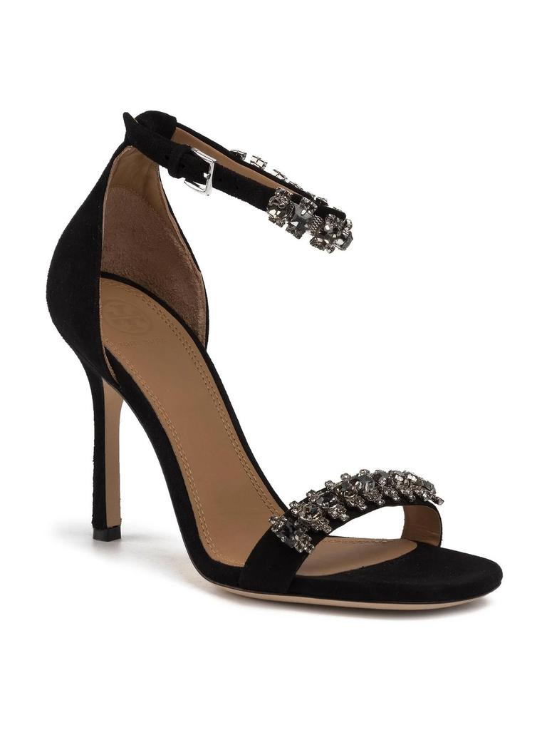 Tory Burch Penelope 100Mm Embellished Sandal In Black