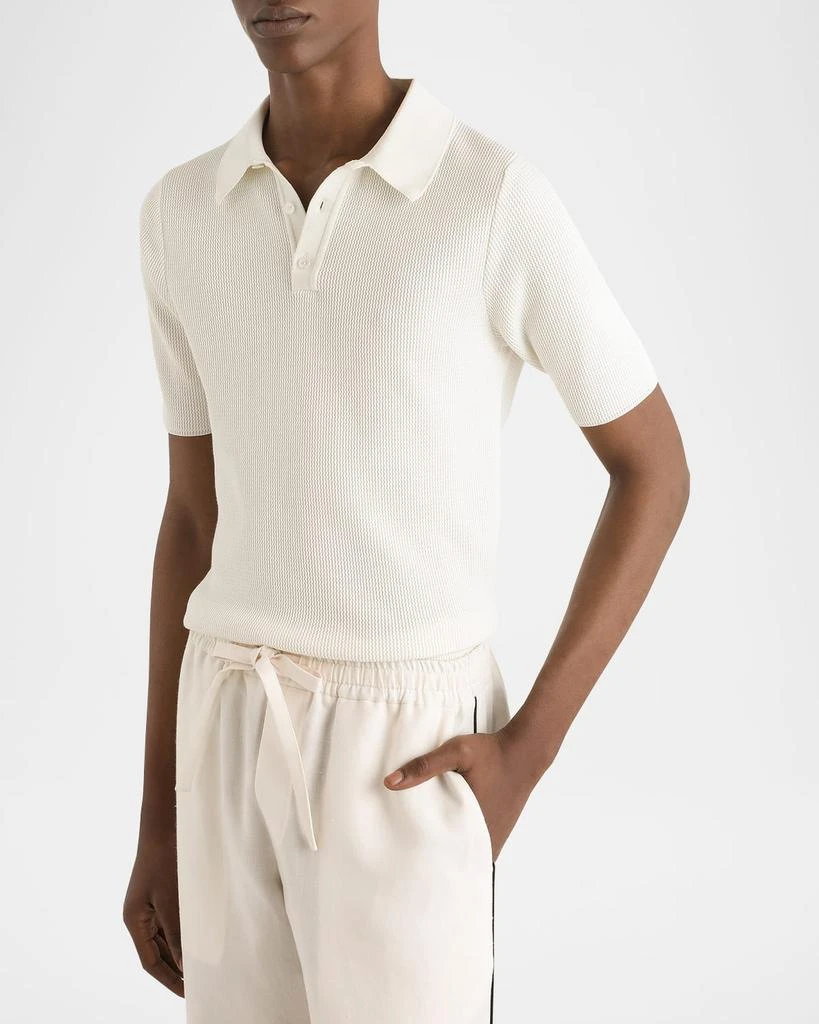 Dolce 
Gabbana Men
s Short-Sleeve Knit Polo Shirt 4