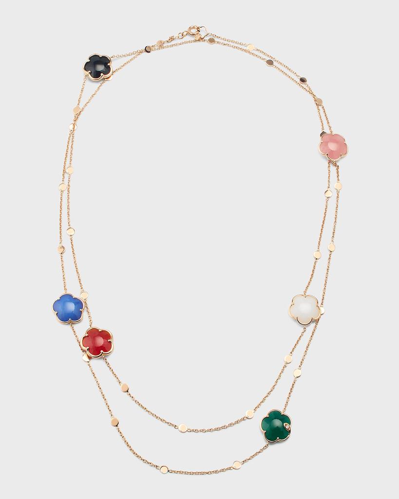 Pasquale Bruni Joli 18K Rose Gold Flower Station Sautoir Necklace