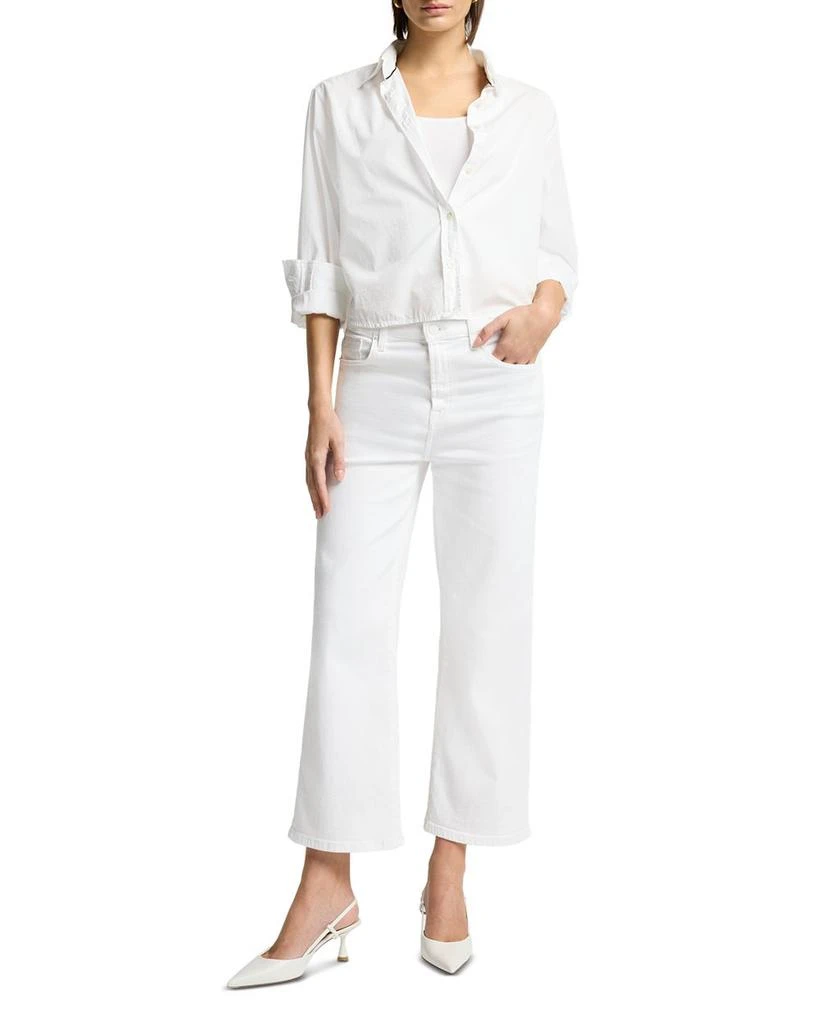7 For All Mankind Cropped Alexa High Rise Jeans in Soleil 2