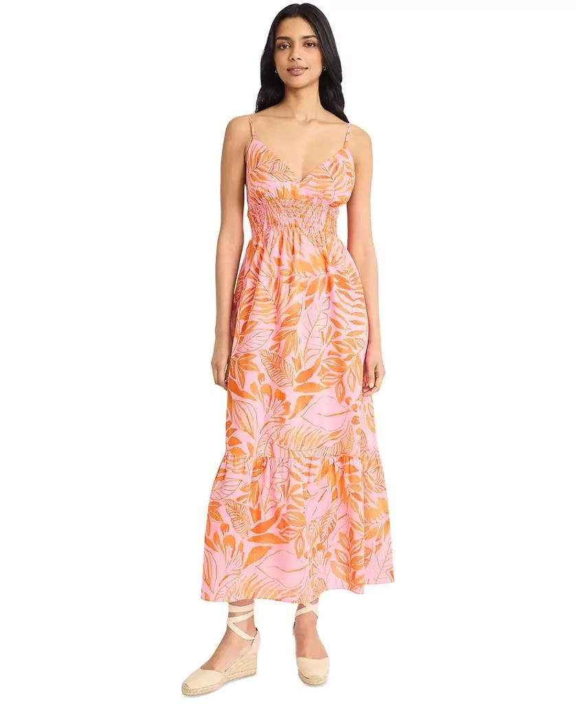 The Good Journey Women's Printed Smocked-Waist Maxi Dress 1