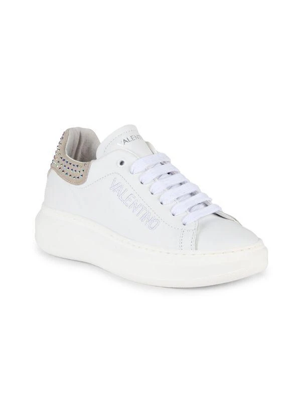 Mario Valentino Embellished Trim Leather Sneakers 2
