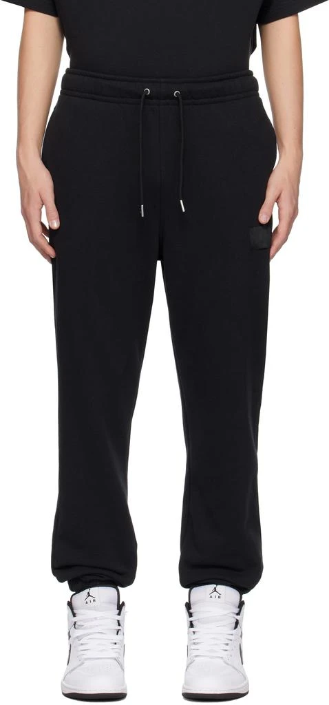 Jordan Black Jordan Flight Fleece Sweatpants 1