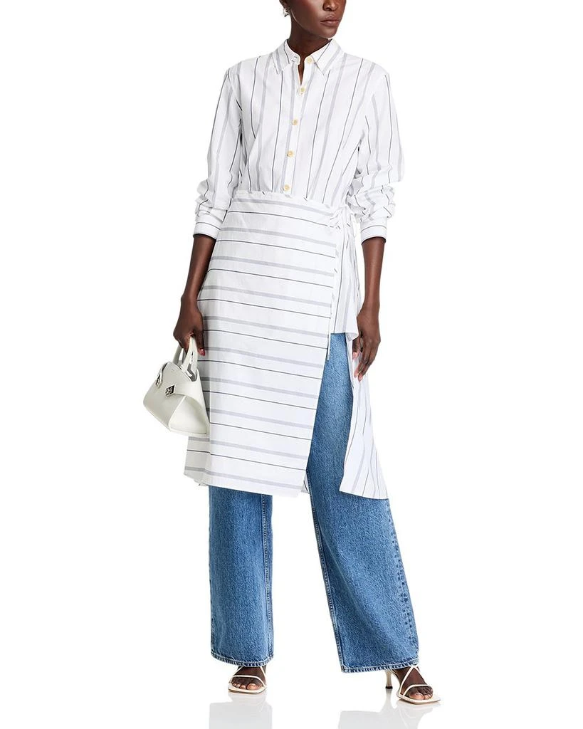 ROSETTA GETTY Asymmetric Apron Shirt Dress 3