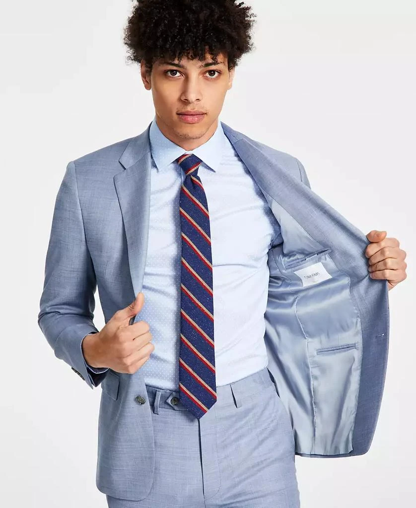 Calvin Klein Men's Skinny-Fit Wool-Blend Infinite Stretch Suit Jacket 4