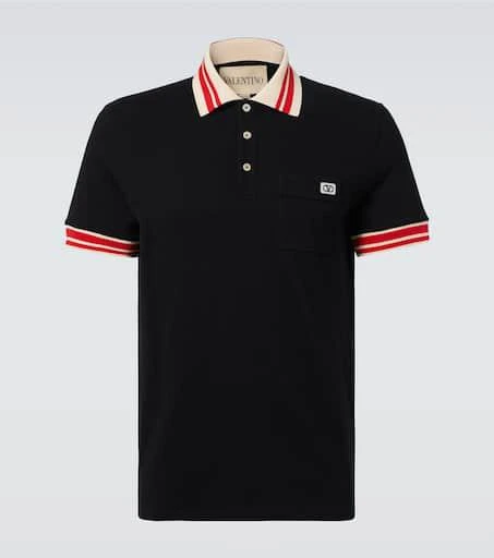 Valentino VLogo cotton piqué polo shirt 1