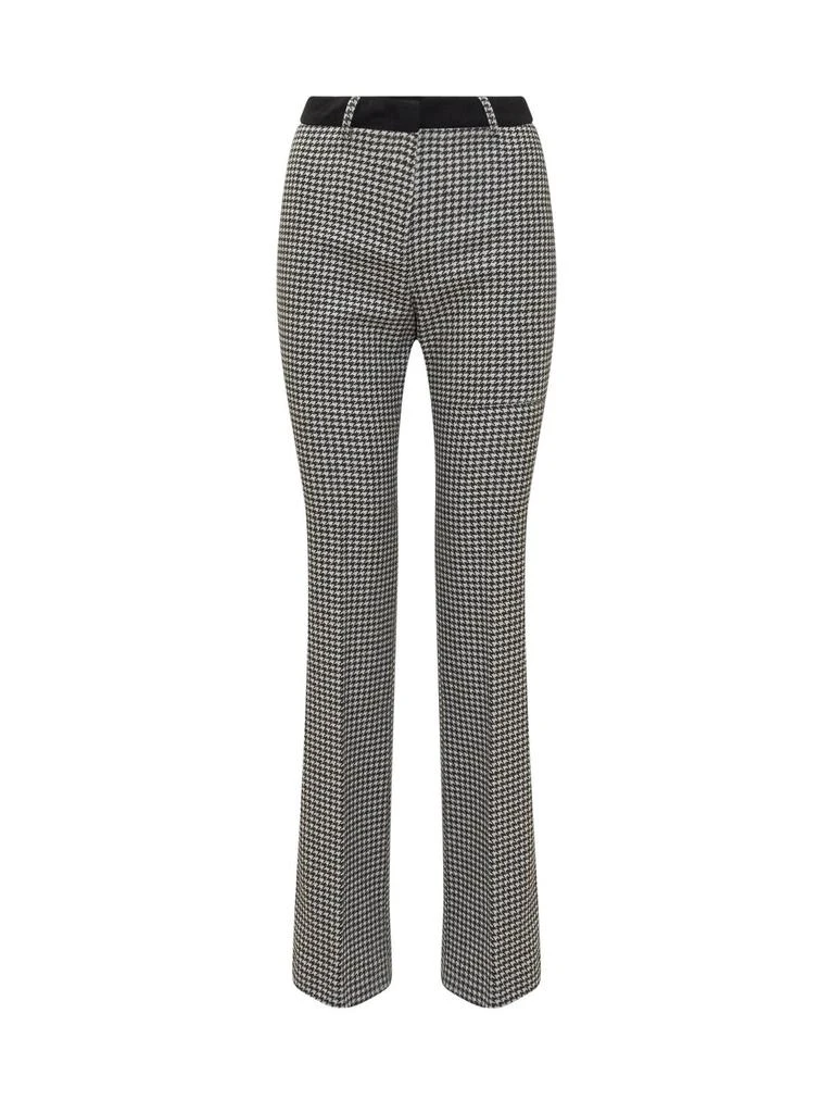L'AUTRE CHOSE L'Autre Chose Houndstooth Check Back-Slit Detail Trousers 1