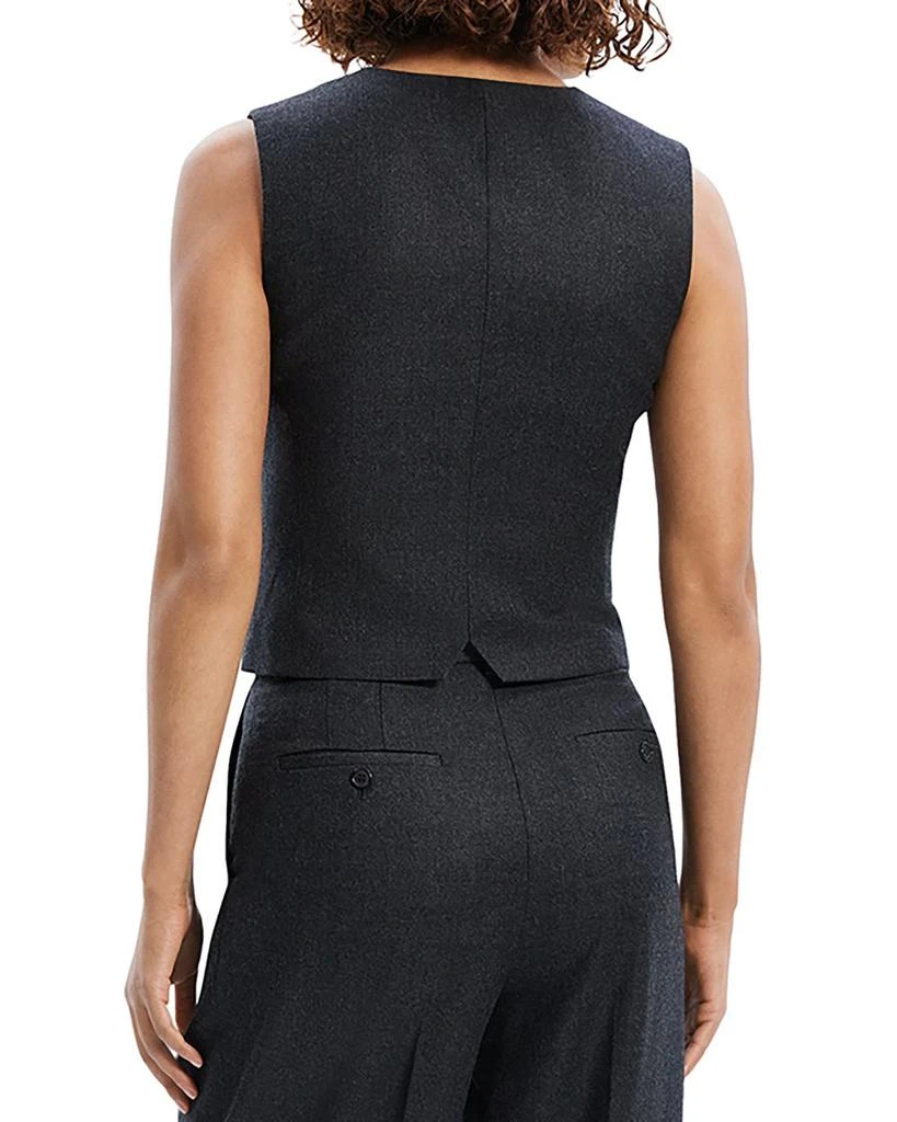 Theory New Divide Sleek Flannel Waistcoat Vest 3