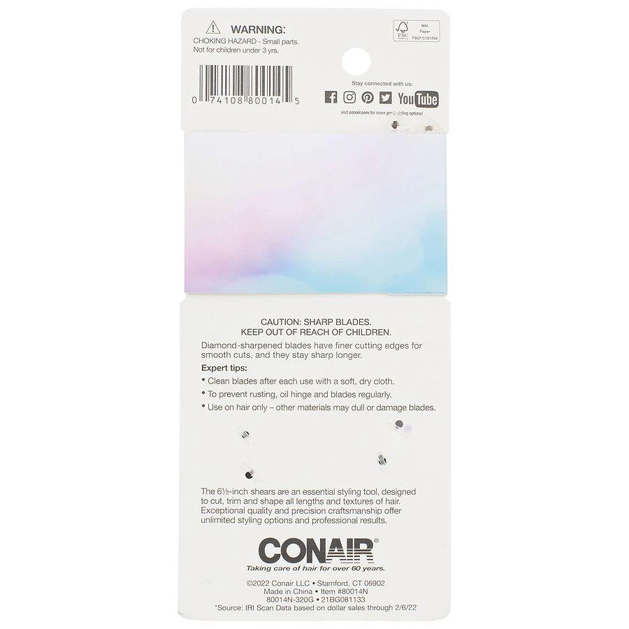 Conair Barber Shears with Diamond-Sharpened Blades 2