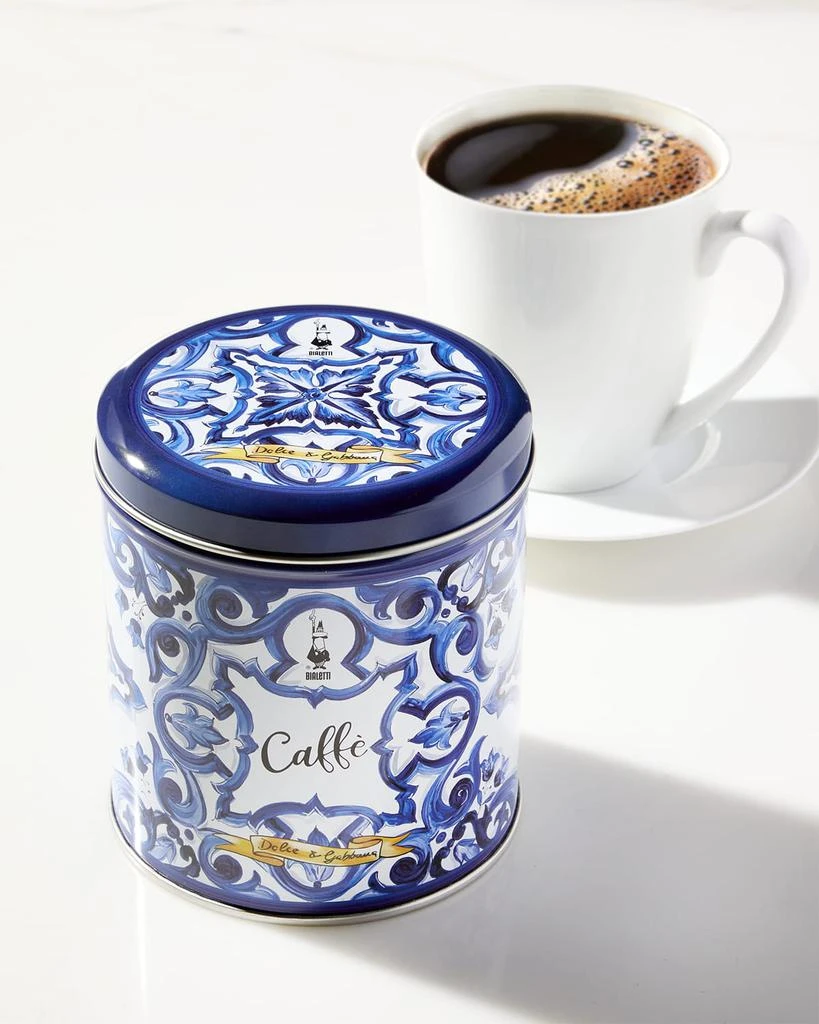 Bialetti x Dolce&Gabbana Blu Mediterraneo Coffee Tin, 8.8 oz. 1