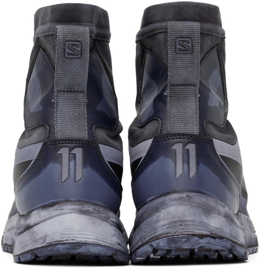 11 by Boris Bidjan Saberi Black Salomon Edition Bamba 2 High Sneakers