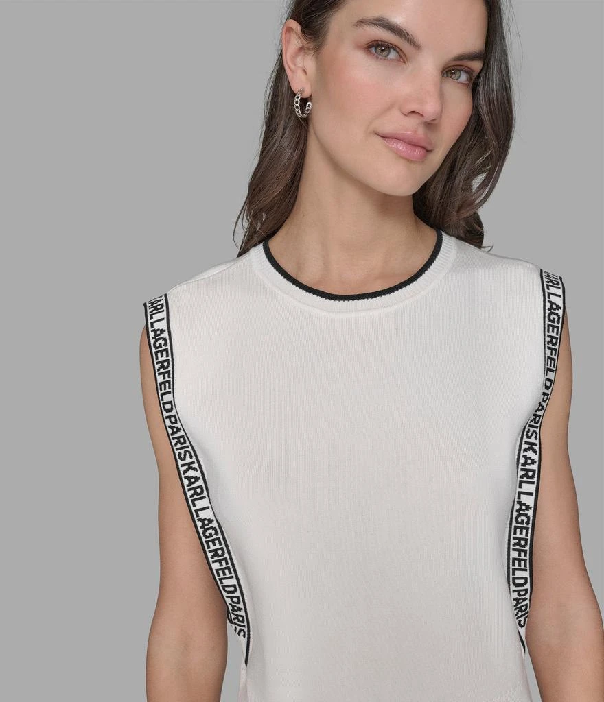 Karl Lagerfeld Paris LOGO TAPE SWEATER VEST 4