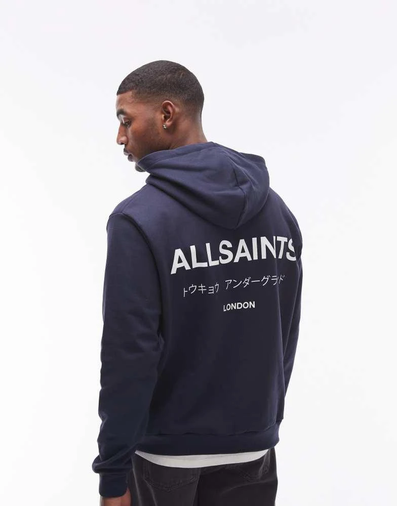 ALL SAINTS AllSaints Undergroud Oth hoodie in navy 1