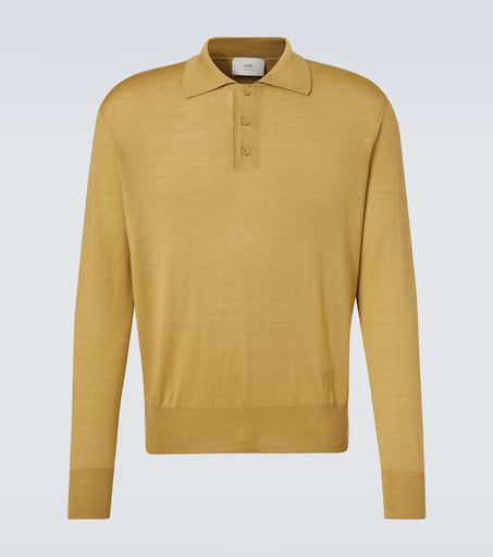 AMI Wool and silk polo sweater