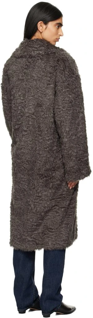 STAND STUDIO Gray Nicole Faux-Fur Coat 3