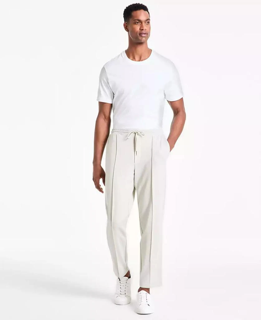 Alfani Men's Alfatech Regular-Fit Compact Textured Ponte-Knit Pants, Exclusively at Macy's 1