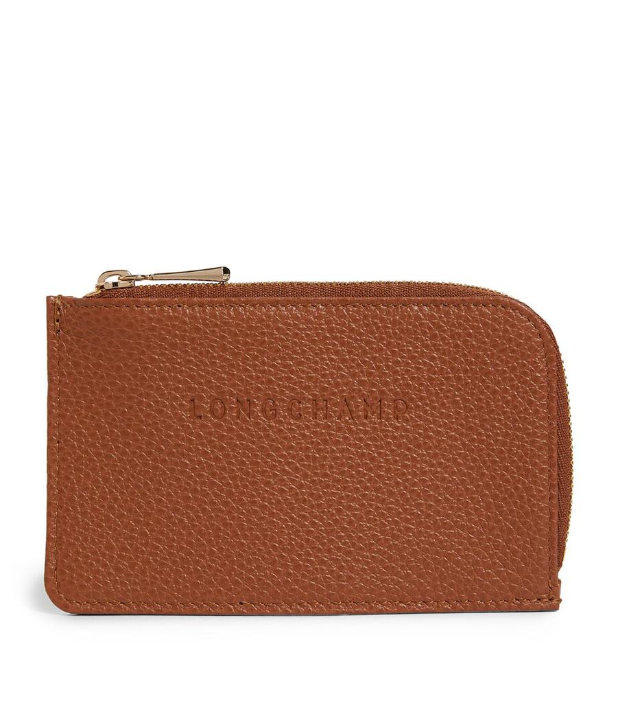 Longchamp Le Foulonné Zip-Up Card Holder