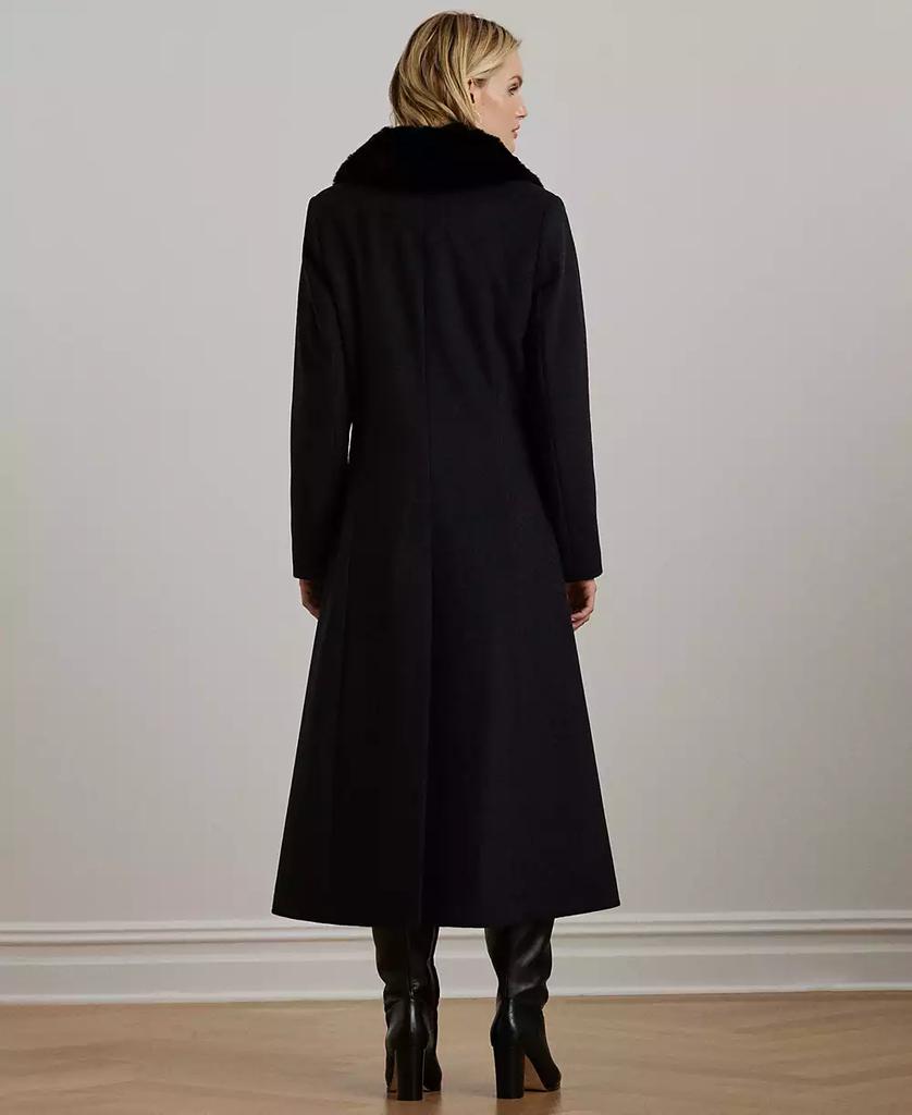 [美品]LAUREN Ralph Lauren ブラック ロングコート Shop Women's Single-Breasted Faux-Fur-Collar Coat on Sale at