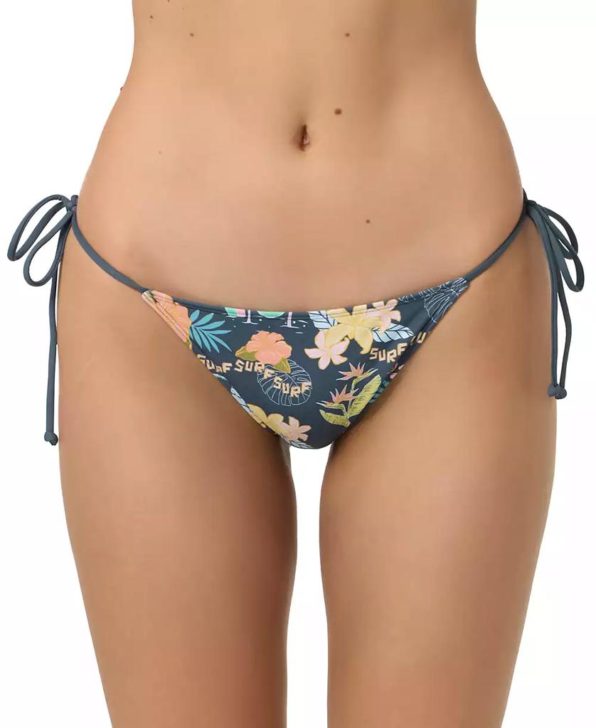 O'Neill Juniors' Loindaflow Maracas Floral Side-Tie Bikini Bottoms