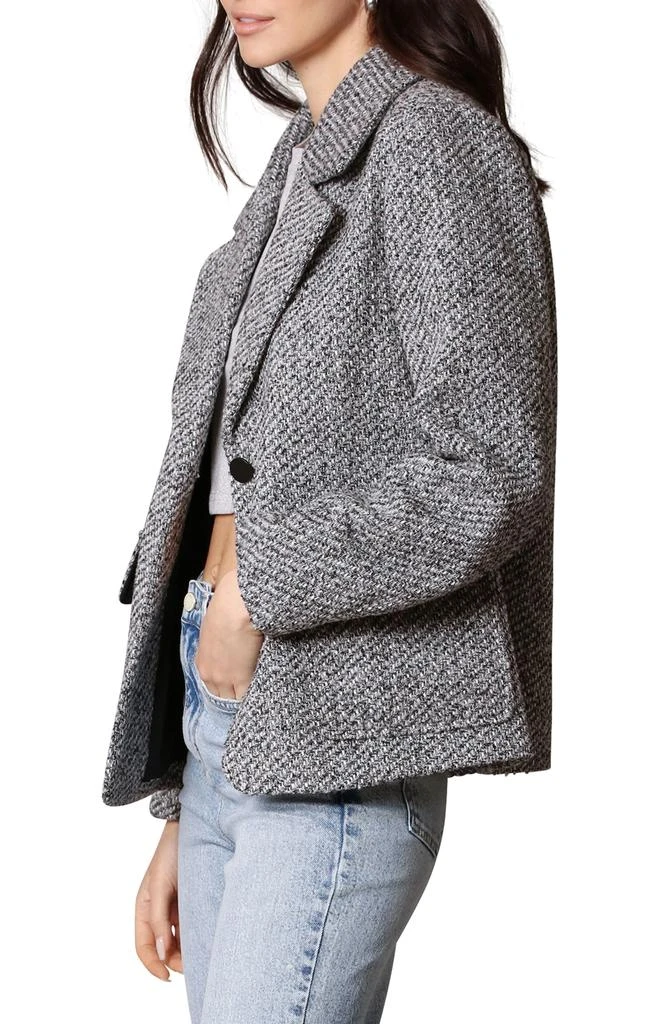 Avec Les Filles Cocoon Relaxed Fit Tweed Blazer 3