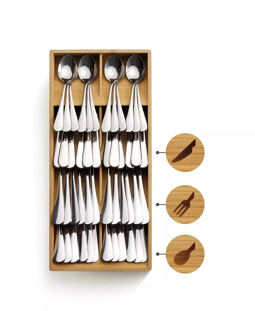 Joseph Joseph Drawerstore Large Bamboo Compact Cutlery Organizer 5