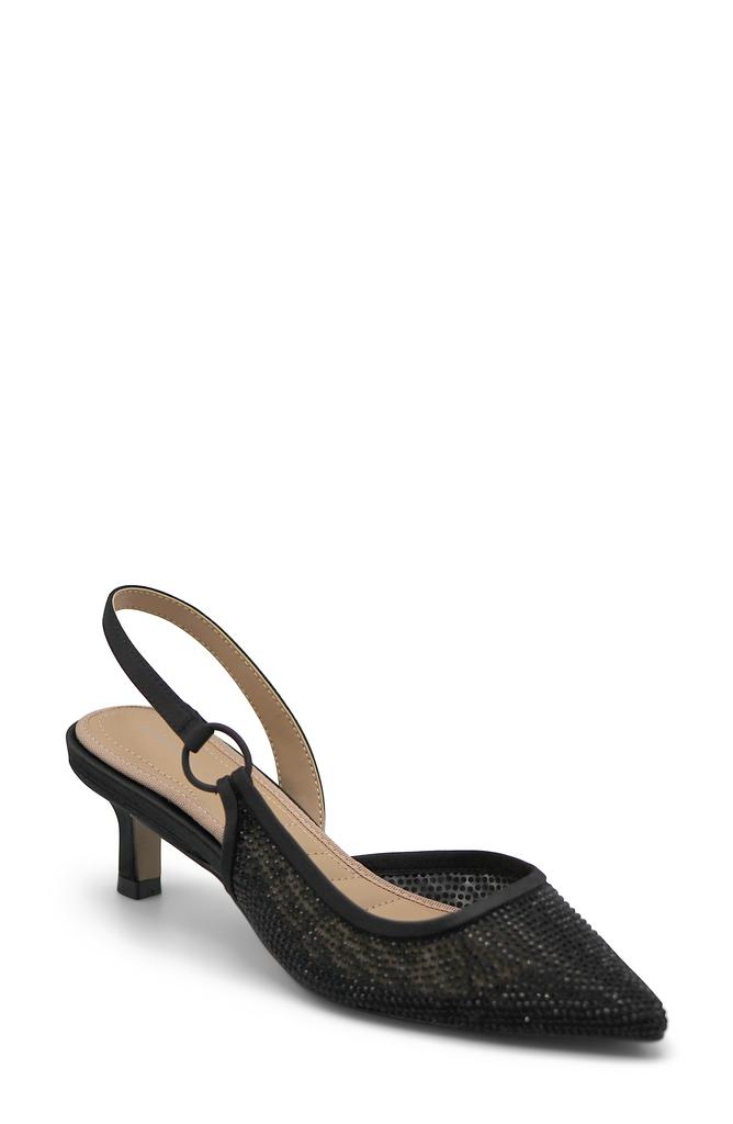 Adrienne Vittadini Snipe Slingback Rhinestone Pump
