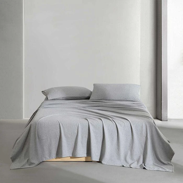 Calvin Klein Melange Flannel 4 Piece Sheet Set, King 2