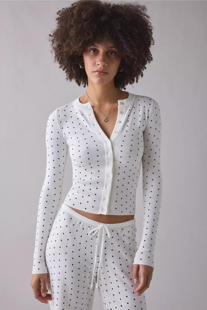 Frankies Bikinis Frankies Bikinis Lenon Belle Of The Ball Button Up Knit Sweater