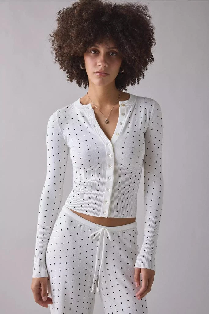 Frankies Bikinis Frankies Bikinis Lenon Belle Of The Ball Button Up Knit Sweater 2