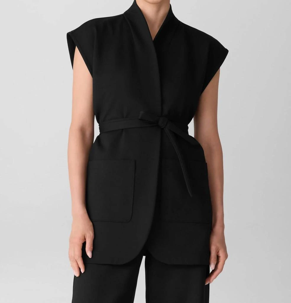 Eileen Fisher Eileen Fisher - Women
s High Collar Long Vest