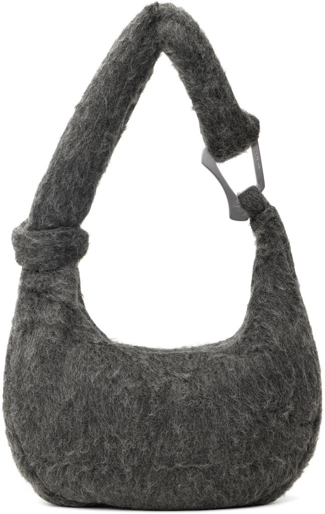 Heliot Emil Silver Liquid Metal Maxi Crossbody Bag