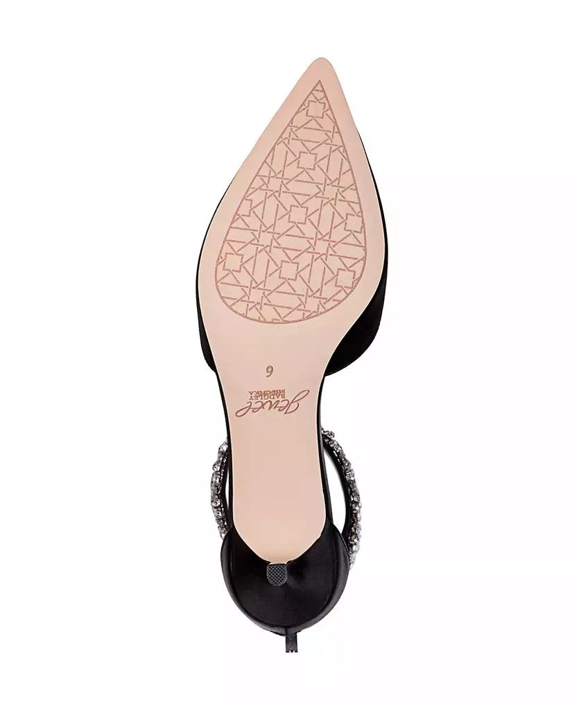 Badgley Mischka Women's Robles Kitten Heel Evening Pumps 5