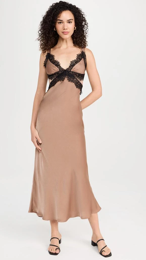 Bardot Delta Satin Midi Dress 7