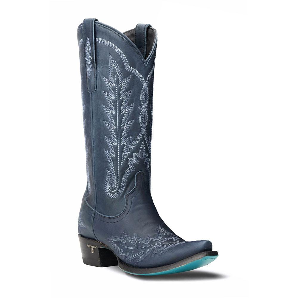 LANE Lexington Embroidered Snip Toe Cowboy Boots