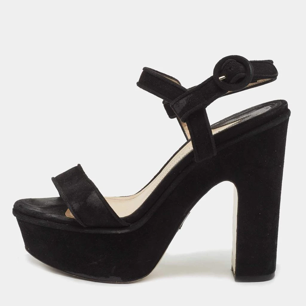 Shop Paul Andrew Black Leather Lexington 105 Ankle Strap  display picture 1